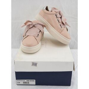 NEW Caslon Carter Platform Ribbon Leather Sneakers | Sz. 4 1/2, Pink